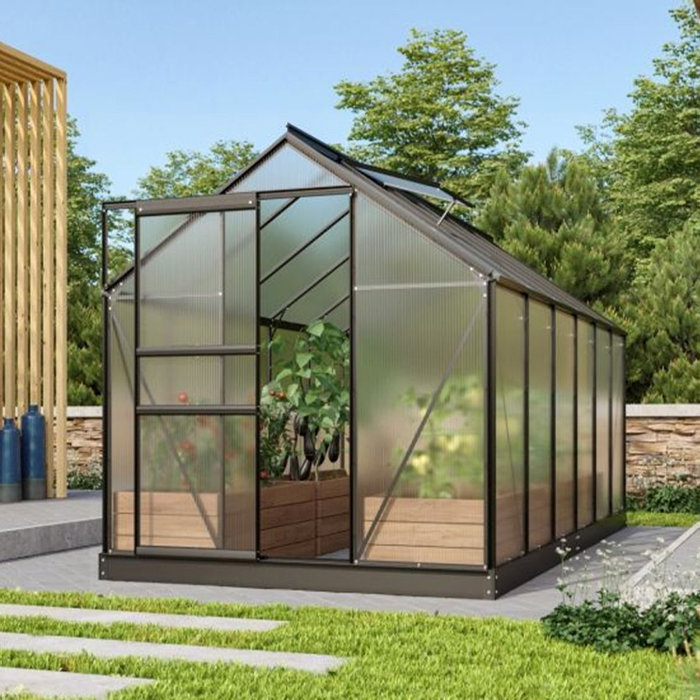Växthus Venus 5000 Svart Poly 5 m² Vitavia